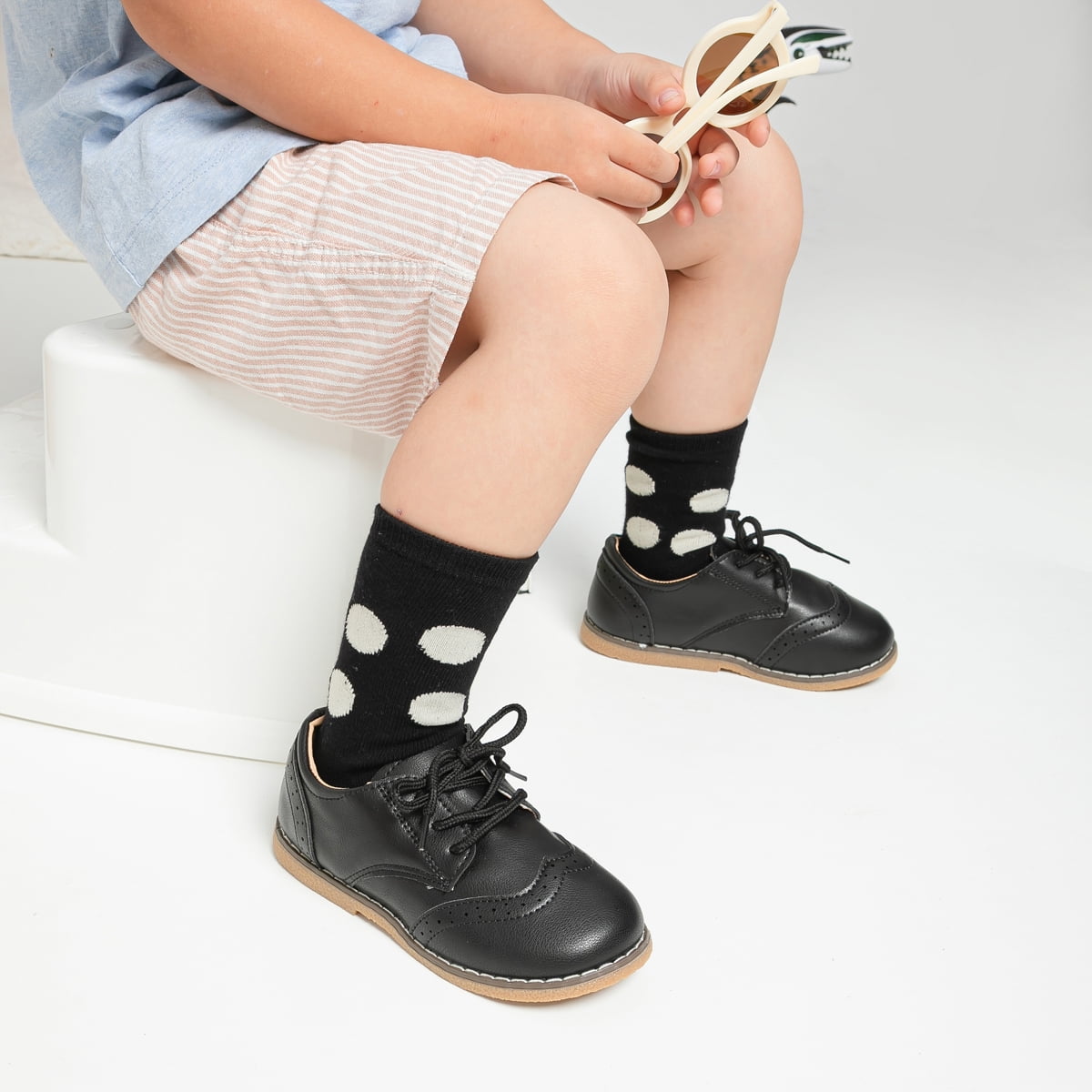  Meckior Zapatos de vestir para niños y niñas, zapatos