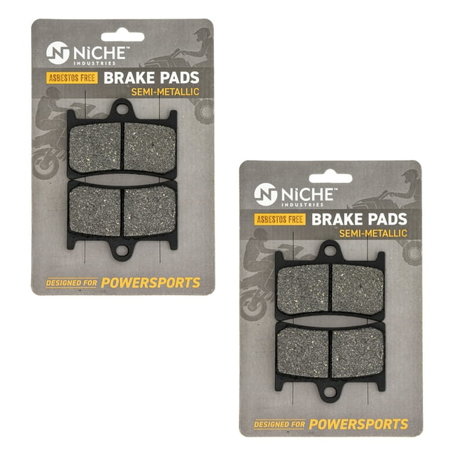 Niche Front Brake Pad for Yamaha YZF R6S Semi-Metallic Motorcycle 2 Pack 519-KPA2381D