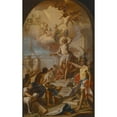 thumbnail image 3 of Giacinto Diana 11x14 Black Modern Framed Museum Art Print Titled - The Martyrdom of St. Sebastian (1780), 3 of 5