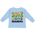 thumbnail image 3 of Inktastic Nuts About My Grandpa Peanut, Almond, Pistachio Boys or Girls Long Sleeve Toddler T-Shirt, 3 of 5