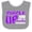 Heather and White, variant on Inktastic Purple Up Epilepsy Boys or Girls Baby Bib