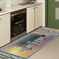 thumbnail image 3 of 2x6 FT Kitchen Runner Rugs Non Skid Washable, Faux Wool Rug Runners for Hallways Bathroom Carpet Runner, Soft Indoor Modern Floor Rug for Entryway Laundry Room, 3 of 11