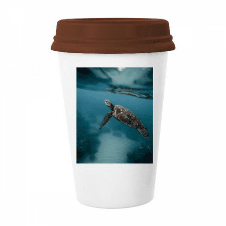 

Ocean Sea Turtle Science Nature Mug Coffee Drinking Glass Pottery Cerac Cup Lid