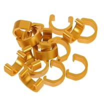 ELAYARD 15Pcs Bike Brake Cable Clip Aluminum U Shaped Cable Guide for Precise Gear and Brake Control