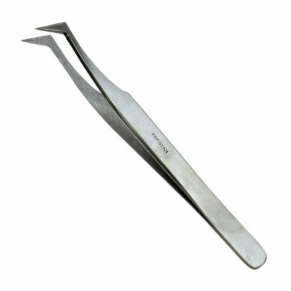 Bdeals Precision Tweezer for Ingrown Hair Steel Fine Curve Beak Style Pointy End
