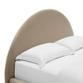 thumbnail image 3 of Modway Lit Plateforme Rond Grand en Velours Arqué, 3 of 10