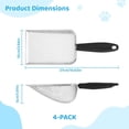 thumbnail image 4 of Byepica 4Pcs Stainless Steel Cat Litter Scoop, Litter Shovels for Cats, Fine Mesh Sand Sifters for Crustaceans, Fish, Reptile(Silver), 4 of 6