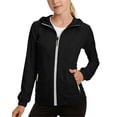 thumbnail image 2 of Kids' Solid Color Softshell Jacket, Lightweight Hooded Windbreaker with Zipper Side Pockets for Outdoor Play, Daily Outings and Casual Activities, Suitable for Kids, 3‑12 Years Black 11-12 Years, 2 of 9