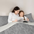 thumbnail image 5 of Feelyou Women Damask Floral Twin Comforter Sets, Sliver Halloween Ghost Bedding Set, 2pcs, 5 of 8