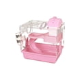 thumbnail image 1 of Cage pour Hamster Petit Habitat pour Hamster Observation à 360 Enclos pour Hamster avec Roue de Course et Cachette pour Nain, Cochon d'Inde, Gerbilles, 1 of 6
