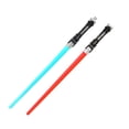 thumbnail image 4 of 2 piezas de juguete de espada intermitente con luz LED de sable con sonido 1 azul 1 rojo, 4 of 9