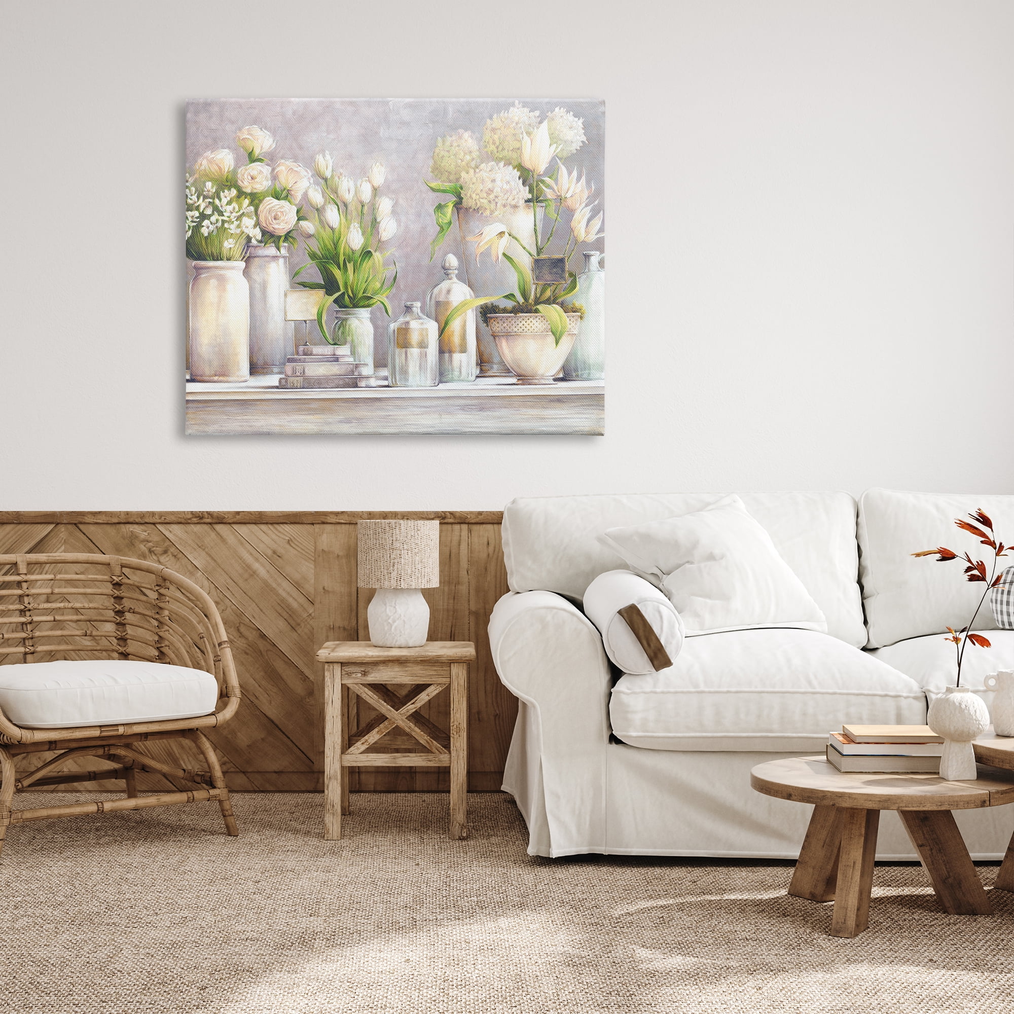 Stupell Industries Varied Flower Bouquets Traditional Still Life Plants Painting Gallery Wrapped Canvas Print Wall Art, Design by White Ladder