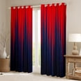 thumbnail image 4 of Gradient Blackout Curtains Red Blue Ombre Abstract Art Curtains & Drapes,Geometric Stripes Window Curtains,Boho Hippie Geometry Striped Curtains 38"Wx45"L, 4 of 5