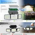 thumbnail image 3 of Luces solares daphino 2500LM para exteriores con sensor de movimiento, 2 unidades, 3 of 8