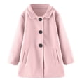 thumbnail image 2 of Vedolay Girls Tops Casual Girl's Lined Jacket Winter Windproof Kids Warm Outerwear,Pink 5-6 Years, 2 of 5