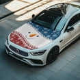 thumbnail image 5 of Pzuqiu Christmas Car Hood Cover Protector With Snowman Design - Universal Stretch Automotive Accessory for Holiday Decoration, 5 of 9