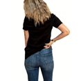 thumbnail image 3 of Women's St. Patrick's Day Clover Print T-Shirt Soft, Casual Crew Neck Short Sleeve Top, 3 of 6