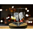 thumbnail image 3 of Halloween Clowns 3D Engraved Crystal Decor, 3 of 5