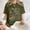Green, variant on Amzcrzy Womens Tops Summer Tops for Women Women's Floral Pattern Short Sleeved Round Neck Drop Shoulder Sleeve T-shirt Top T Shirts for Women Short Sleeve Tops for Woman Going Out Tops for Women