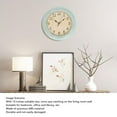 thumbnail image 4 of Vintage Wall Clock Silent Quartz Movement, American Style Retro Hanging Clock 12 Inch, Durable ABS Material, Easy to Read, Suitable for Living Room, Bedroom, 4 of 8
