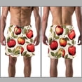 thumbnail image 3 of luoweisi Men's Beach Shorts Quick Dry Swim Trunks with Mesh Lining Fruit S, 3 of 5