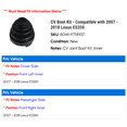 thumbnail image 2 of CV Boot Kit - Compatible with 2007 - 2018 ES350 2008 2009 2010 2011 2012 2013 2014 2015 2016 2017, 2 of 2