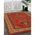 thumbnail image 3 of Ahgly Company Machine Washable Indoor Square Traditional Light Brown Area Rugs, 4' Square, 3 of 7