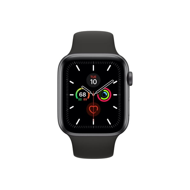 Apple Watch Series 5 (GPS + Cellular, 44mm) - Space Gray Aluminum Case with  Black Sport Band