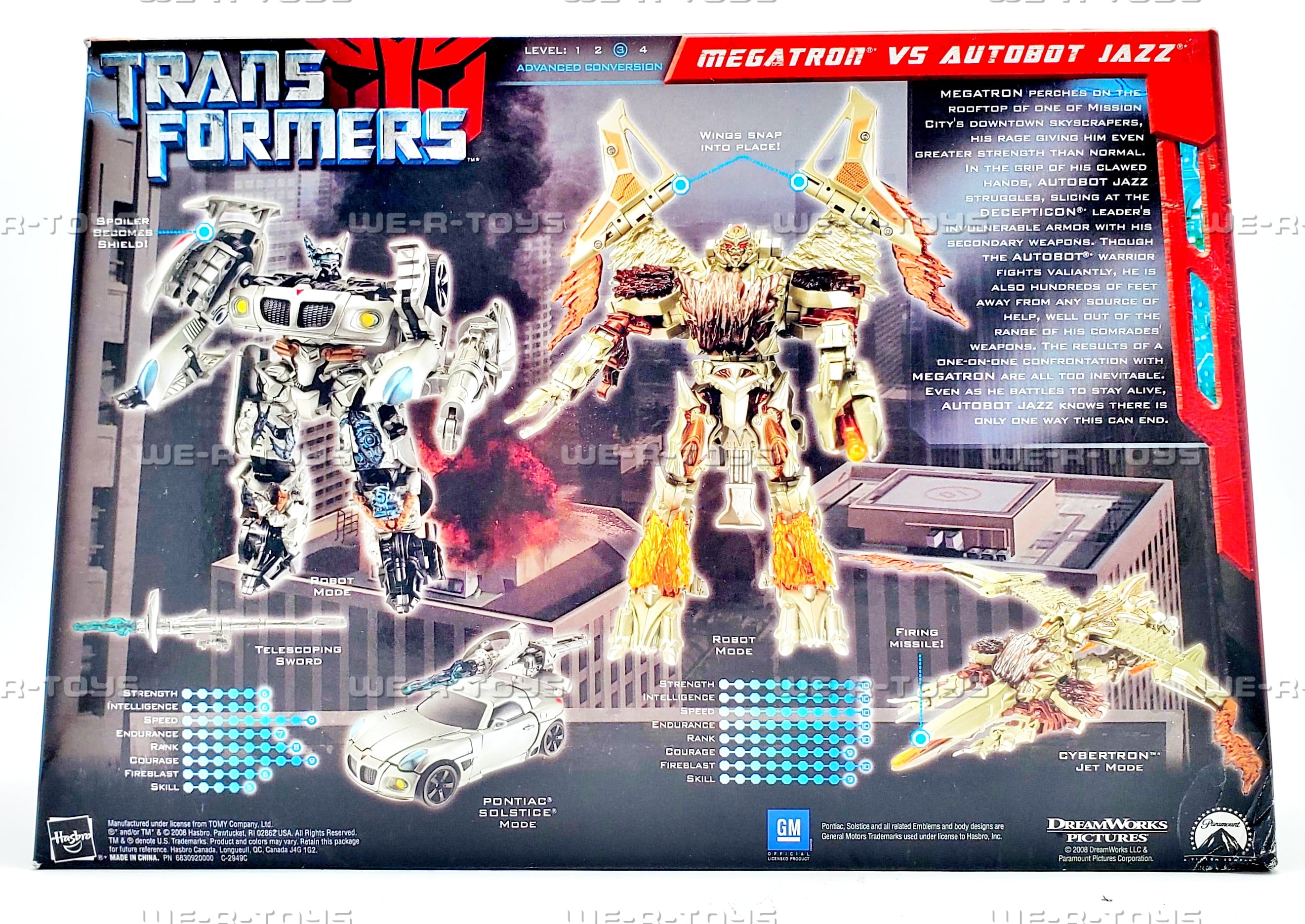 Transformers Screen Battles Battle Over Mission City Figure Set 2008 Hasbro