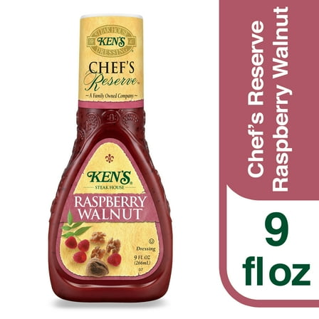 Ken's Steak House Chef's Reserve Raspberry Walnut Dressing 9 fl oz