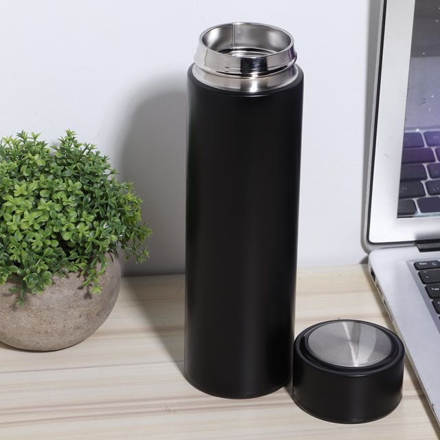 Botella de agua, taza de vacío de 500 ml, taza de aislamiento de botella de vacío simple, salida de alta intensidad