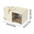 thumbnail image 3 of Desk Organizer with Drawers, Compact Desktop Storage Box for Office Supplies, Multi-Compartment Pen Holder and Stationery Tray for Home Office and Study Areas, 3 of 6