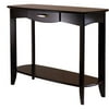 Winsome Wood Danica Console Table with Drawer, Espresso Finish
