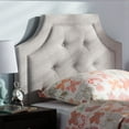 thumbnail image 2 of Baxton Studio Mars Modern and Contemporary Greyish Beige Fabric Twin Size Headboard, 2 of 6