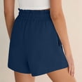thumbnail image 5 of High Waisted Paper Bag Shorts for Women, A-Line Crinkle Waist Shorts with Pockets, Pull On Casual Shorts for Everyday Summer Wear, 5 of 6