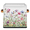 Multicolor 3, variant on CURLYOOT Spring Floral Cube Storage Bin 11 Inch Fabric Storage Cube for Shelves Decorative Farmhouse Summer Flowers Foldable Basket with Leather Handle for Closet Shelves Organizer