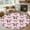 Pink, variant on Cute Bow Cow Round Rug 8ft Washable Circle Rugs Non Slip Beige Farmhouse Cute Animals Large Area Rug Indoor Floor Carpet for Bedroom Kitchen Living Room Home Office Dining Room Nursery