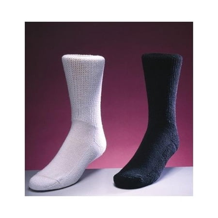 Diasox-XXLarge Black Diabetic Socks - Black - XX-Large - 1 Pair - Breathable Cotton