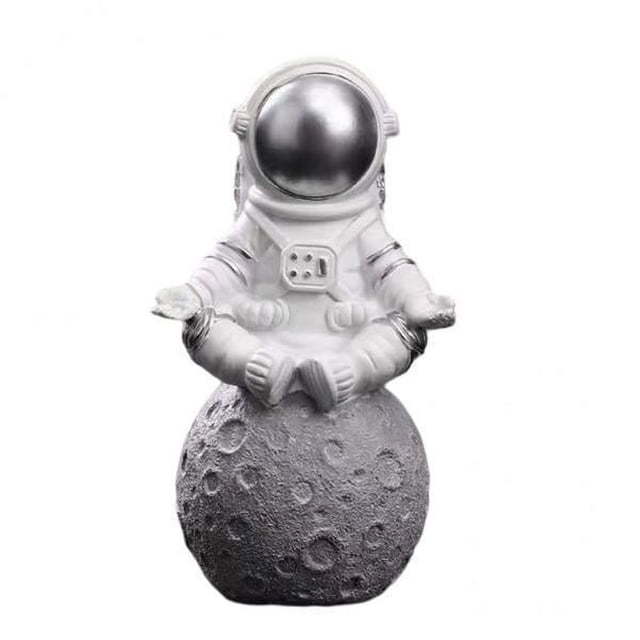 5 Estatuas Bonitas De , Escultura De , Regalos, Manualidades Decorativas Para Guardería De Hotel, Meditación Plateada