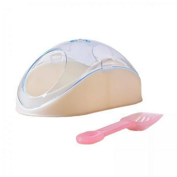 Bothyi 3x Transparent Small Animal Bath Box Big Space Bathroom Bathtub Cage Accessories Hamster Sand Bath Container for Ferret Squirrel Chinchilla