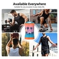 thumbnail image 7 of Bixox Men's Beach with Palm Trees Printed Shirt Sleeveless Fitness Tank Top-Small, 7 of 7