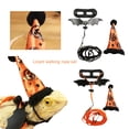 thumbnail image 1 of Neinkie Halloween Thanksgiving Bearded Dragon Lizard Leash Harness Hat Set - Bearded Dragon Clothe Halloween Pumpkin Hat Reptile Harness Leash for Bearded Dragon Lizard Reptile, 1 of 8