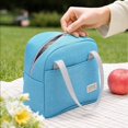 thumbnail image 4 of Lunch Tote Insulated Cooler Bag | Leak Resistant Thermal Work Lunch Bag for Office Outdoor Picnic | Gift for Mom Sky Blue, 4 of 6
