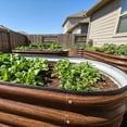 thumbnail image 3 of SnugNiture 4x2x1 ft Galvanized Raised Garden Bed – Outdoor Metal Planter Box for Vegetables, Herbs, and Flowers, Brown(Set of 2), 3 of 8