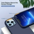 thumbnail image 5 of Designed for iPhone 13 Pro Silicone Case, Protection Shockproof Dustproof Anti-Scratch Phone Case Cover for iPhone 13 Pro, Liquid Silicone Phone Case (Navy), 5 of 6