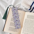 thumbnail image 4 of Kdxio Lavender Flowers Print Metal Tassel Bookmarks,Perfect Gift for Art Lovers and Bookworms Metal Bookmarks for Women, 4 of 8