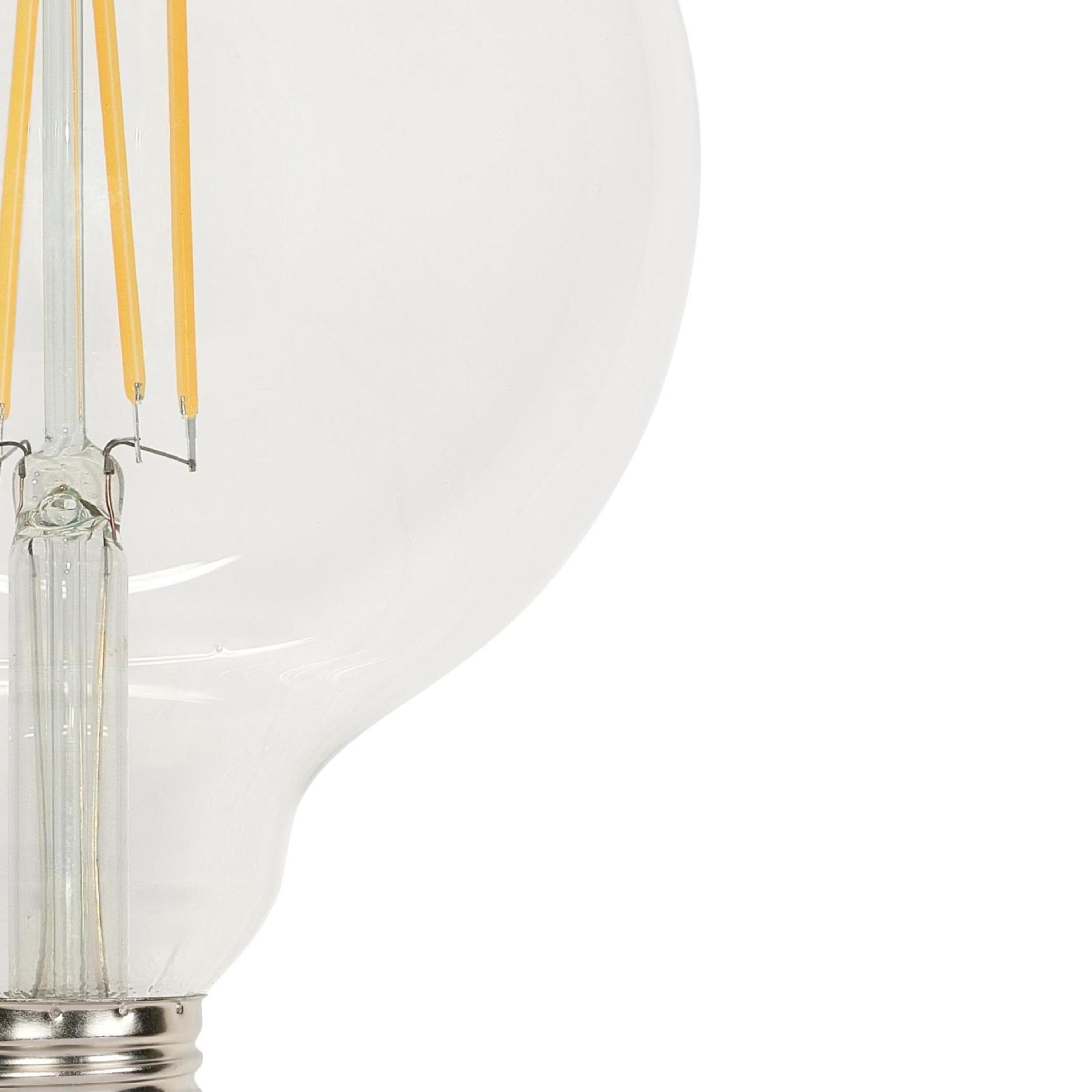 Westinghouse Lighting  6.5-Watt (60-Watt Equivalent) Clear G40 Dimmable Filament LED Light Bulb, Medium Base 6-Pack