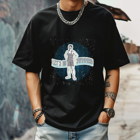 Men's T Shirt Round Neck Patterned Tee Summer New Sports Shirt Vintage Style Gift for Friends XS