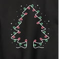 thumbnail image 3 of Instant Message - Christmas Tree Made Out Of String Lights - Toddler & Youth Crewneck Fleece Sweatshirt, 3 of 6