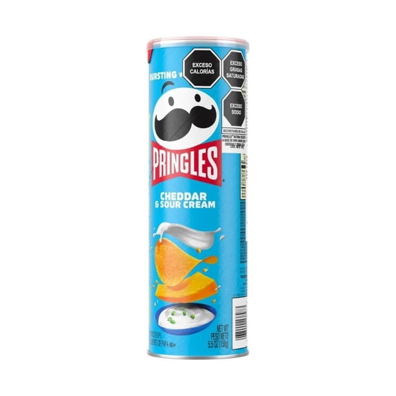 Papas Pringles Cheddar Sour Cream 158 g